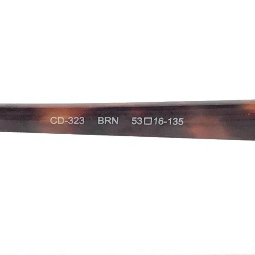 Catherine Deneuve CD-323 BRN Eyeglasses Frames Brown Round Full Rim 53-16-135